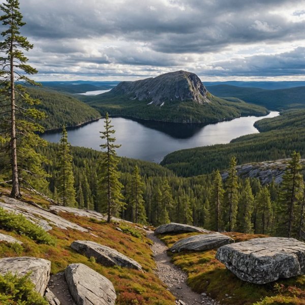 Quels sont les meilleurs itinéraires pour une randonnée dans les montagnes de Carélie, Finlande?
