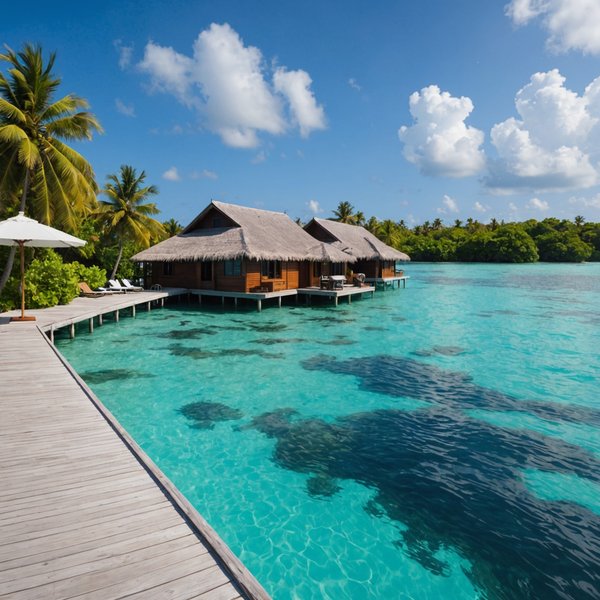 Quels conseils pour louer une maison de vacances aux Maldives avec des cours de plongée sous-marine et des excursions en bateau?